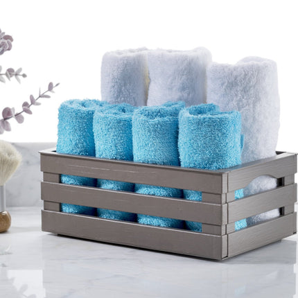 Tina 1 – dekorativ kasse i trælook - Taupe/gråbrun - Green Rebels