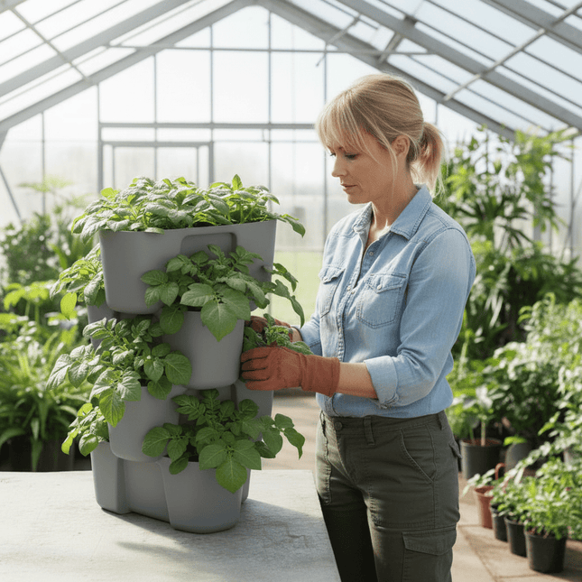 Kartoffeltårn i 4 etager | Antracit - Green Rebels