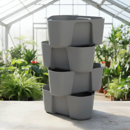 Kartoffeltårn i 4 etager | Antracit - Green Rebels