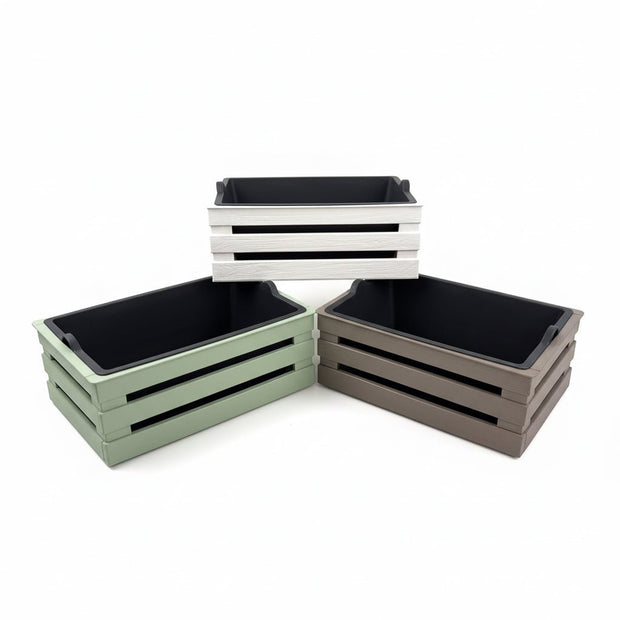 Tina 1 Flower – blomsterkasse i trælook - flere farver - 25 cm - Green Rebels