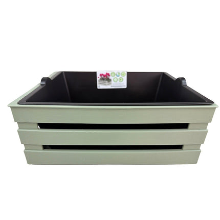 Tina 2 Flower – blomsterkasse i trælook - flere farver - 31 cm - Green Rebels