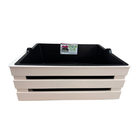 Tina 2 Flower – blomsterkasse i trælook - flere farver - 31 cm - Green Rebels