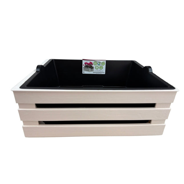 Tina 2 Flower – blomsterkasse i trælook - flere farver - 31 cm - Green Rebels