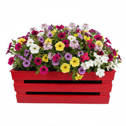 Tina 2 Flower – blomsterkasse i trælook - flere farver - 31 cm - Green Rebels