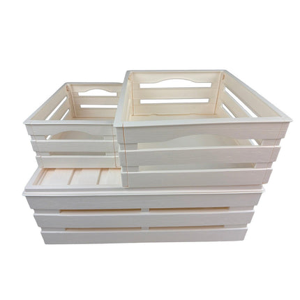 Tina Tris - sæt med 3 opbevaringskasser - beige - Green Rebels